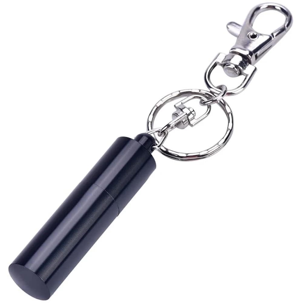 Accessori: Modellatore per puntali da biliardo e snooker nero con punta coniciata e portachiavi, strumento a spina per stecche da biliardo e snooker