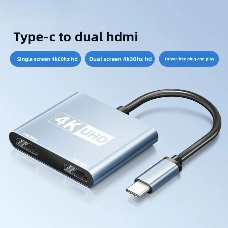 Docking Station USB C 3-in-1, Adattatore da Tipo C a HDMI 4K60Hz PD100W USB3.0 per MacBook, Laptop Huawei, Telefono, TV, Proiettore
