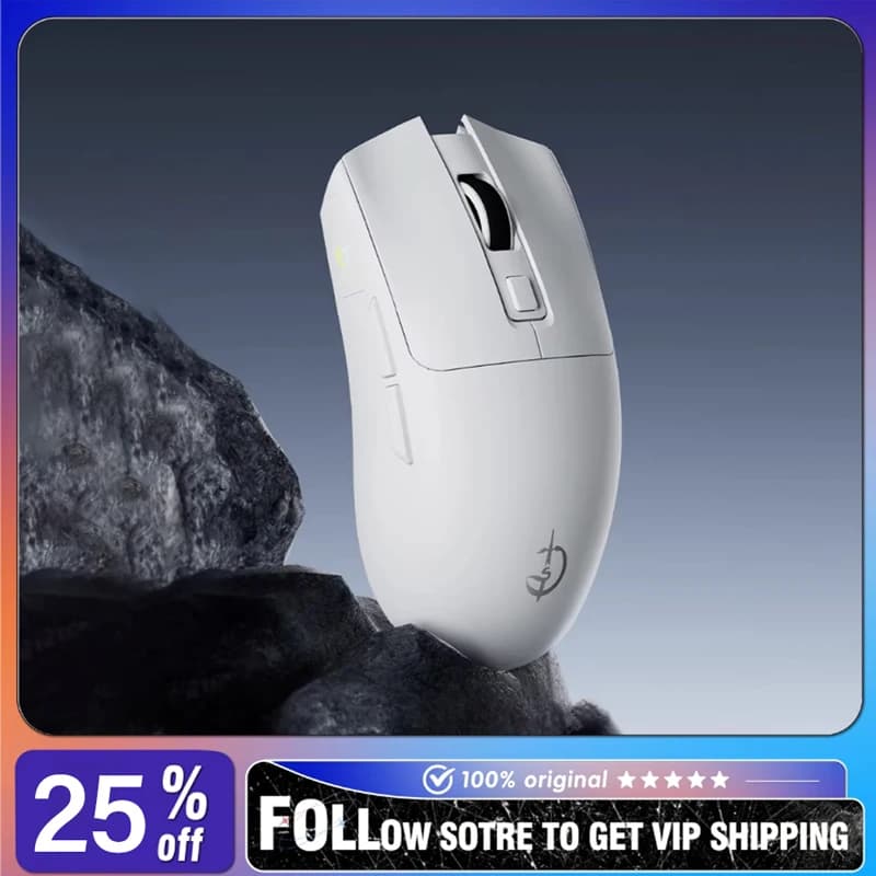 TongTian Sword Saint M880 Tri-Mode Wireless Mouse PAW3104 Sensor RGB Ergonomic Low Latency Long Battery Life Laptop Gaming Mouse