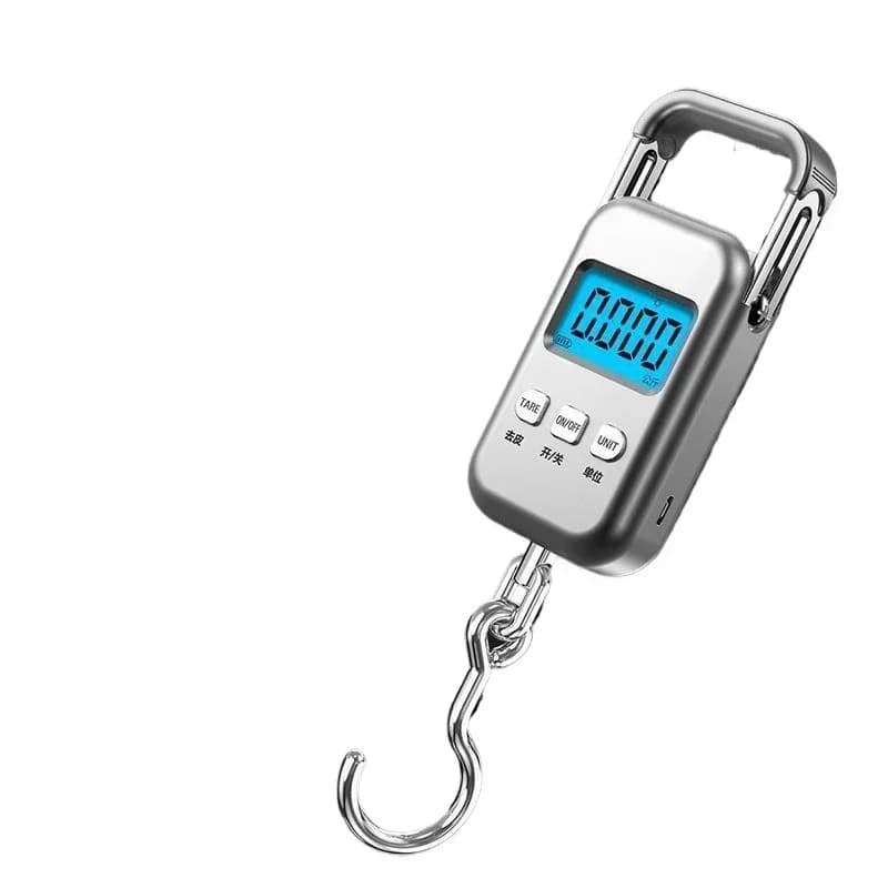Bilancia elettronica portatile ad alta precisione per casa, shopping, bagagli e spedizioni con gancio