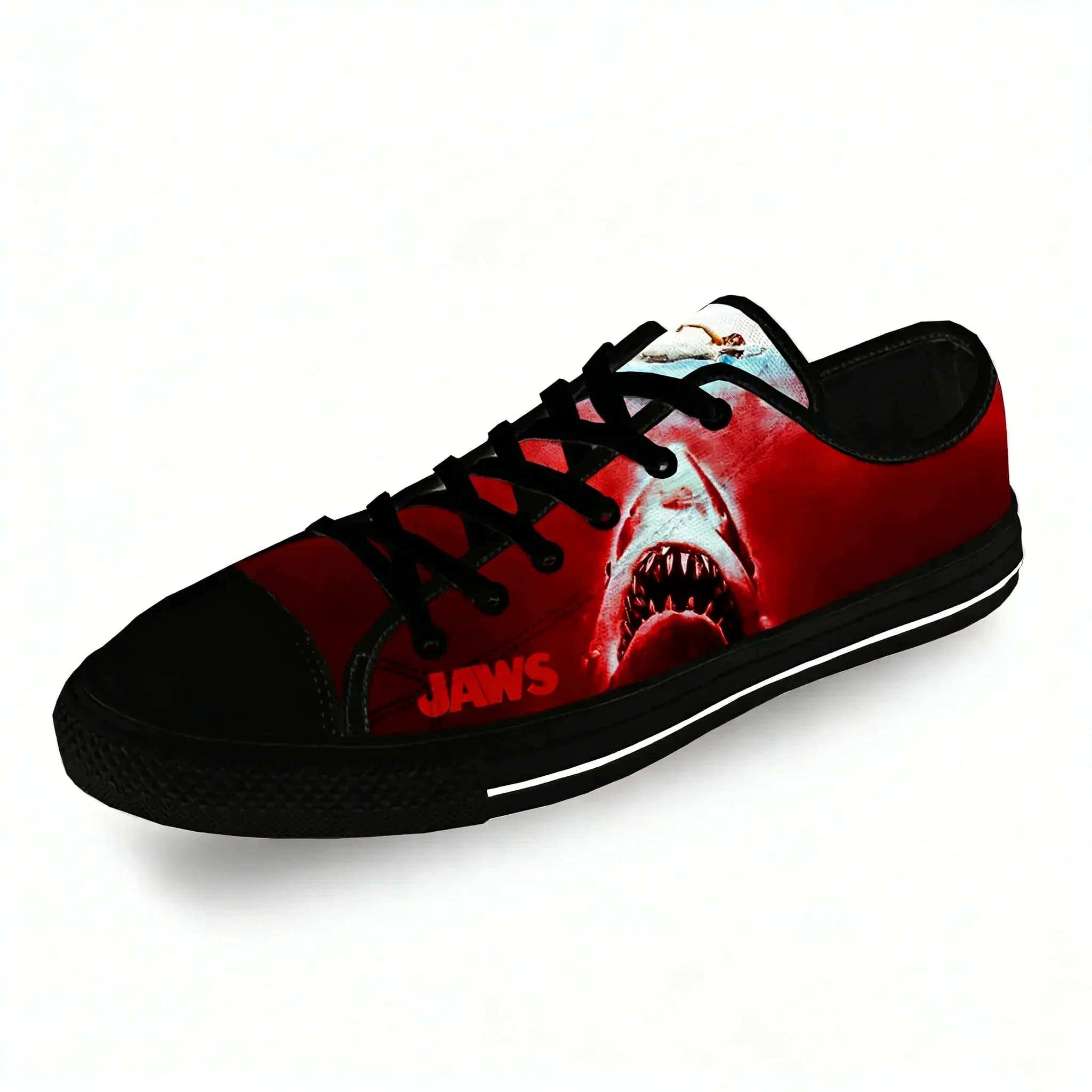 Scarpe Casual Divertenti con Stampa 3D del Film 'Jaws' e Squalo, Sneakers Leggere e Traspiranti per Uomo e Donna