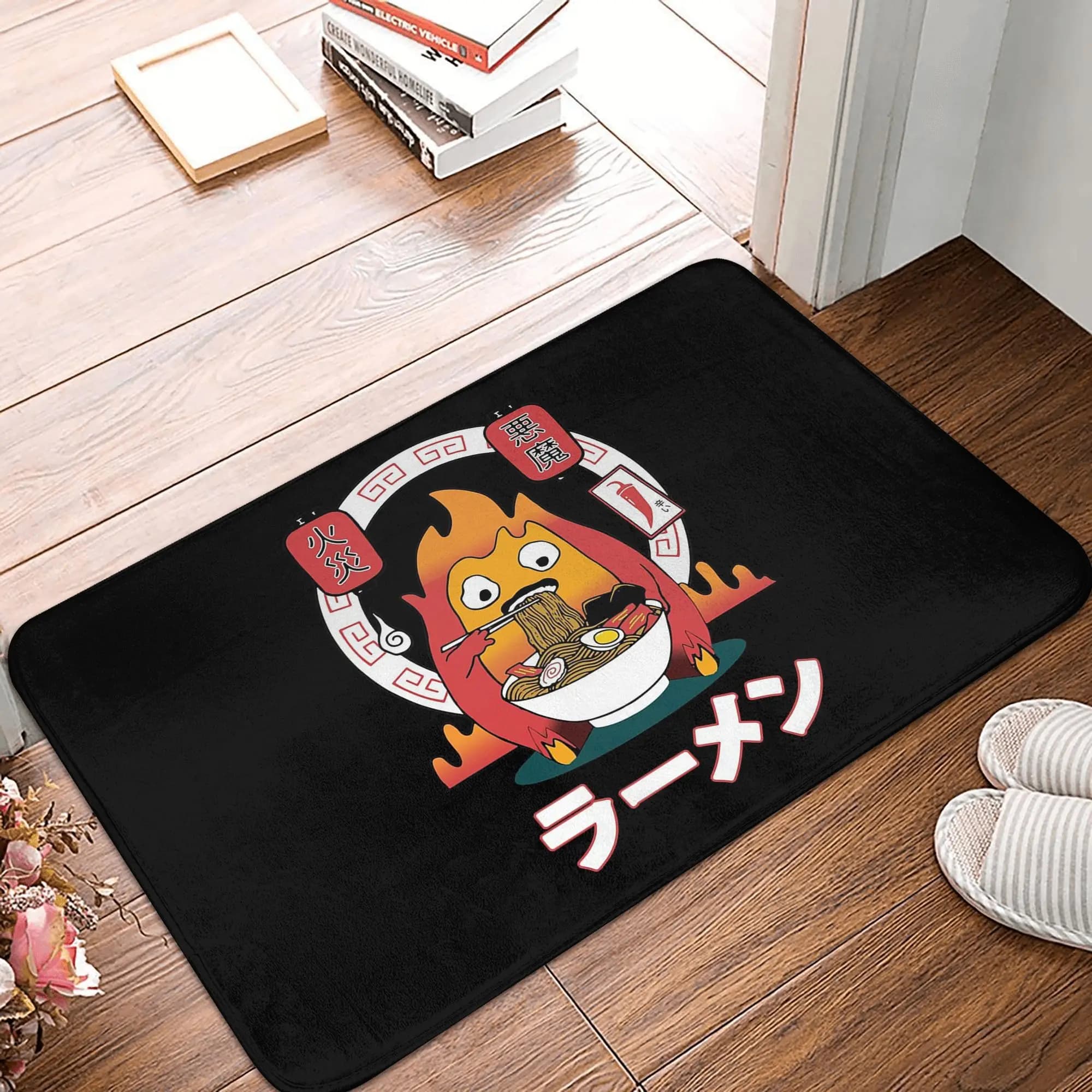 Spicy Calcifer Studio Ghibli Zerbino Anti-slip Dust Mat Kitchen Entrance Mat House Bathroom Mat