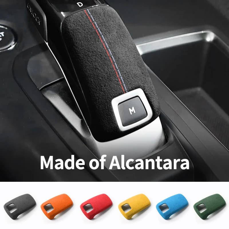 Per Peugeot 508 2008 4008 5008 Copertura Pomello del Cambio Adesivi Decorativi Accessorio Premium per Interni Auto in Alcantara