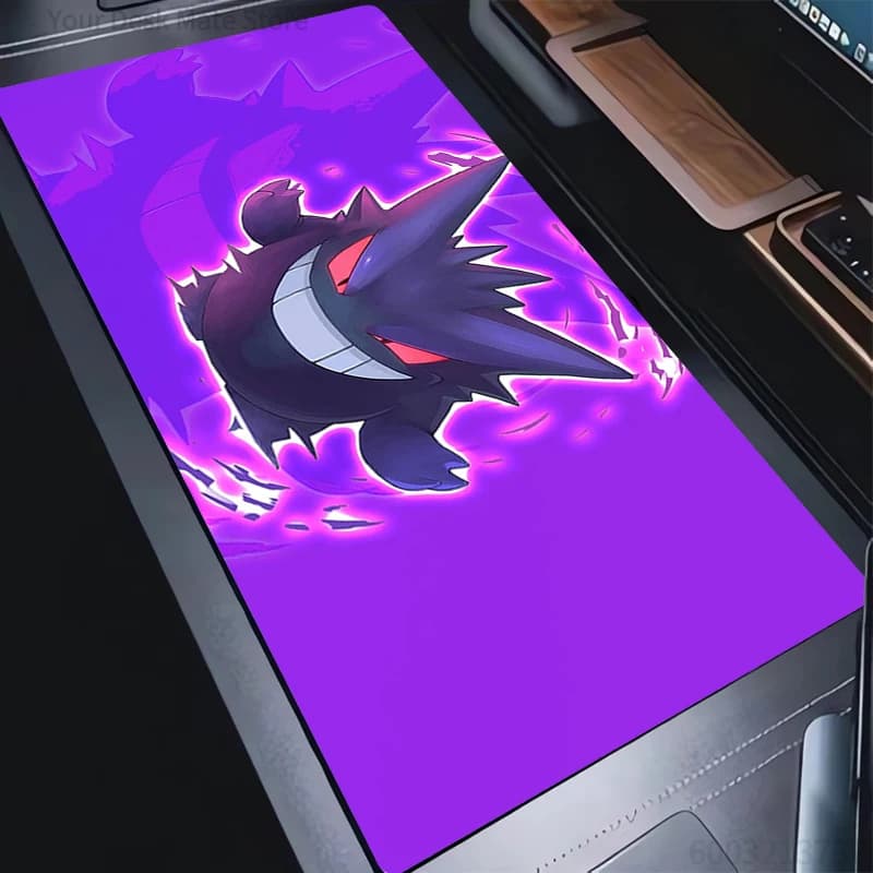 Tappetino per mouse Pokemon Gengar Gamer Larger xxl Tappetino per mouse in gomma per computer portatile Accessori da gioco Tappetino per tastiera