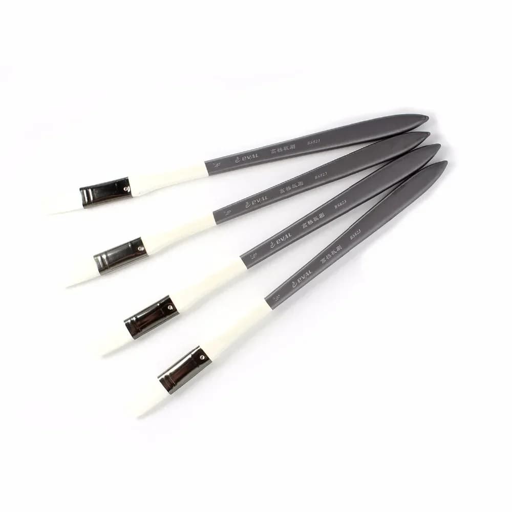 4 Pc 1/2 "Bristle Brushes Oil Painting Brush Graffiti Watercolor Paintbrush Art Material Tool Set For Acrylic scrubbing brush