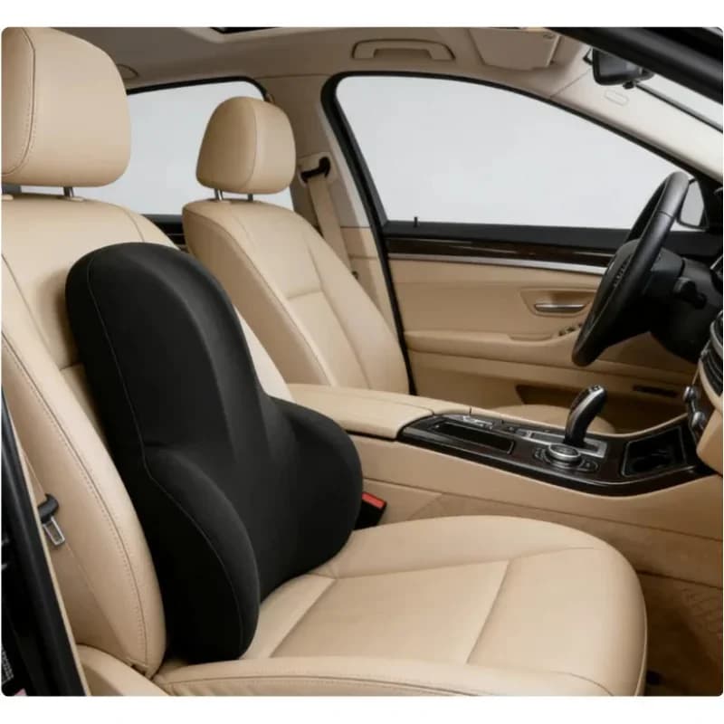Cuscino per Seduta e Supporto Lombare 2-in-1 in Memory Foam, Supporto Ortopedico per Sedia da Ufficio e Sedile Auto, Sollievo dal Dolore alla Schiena
