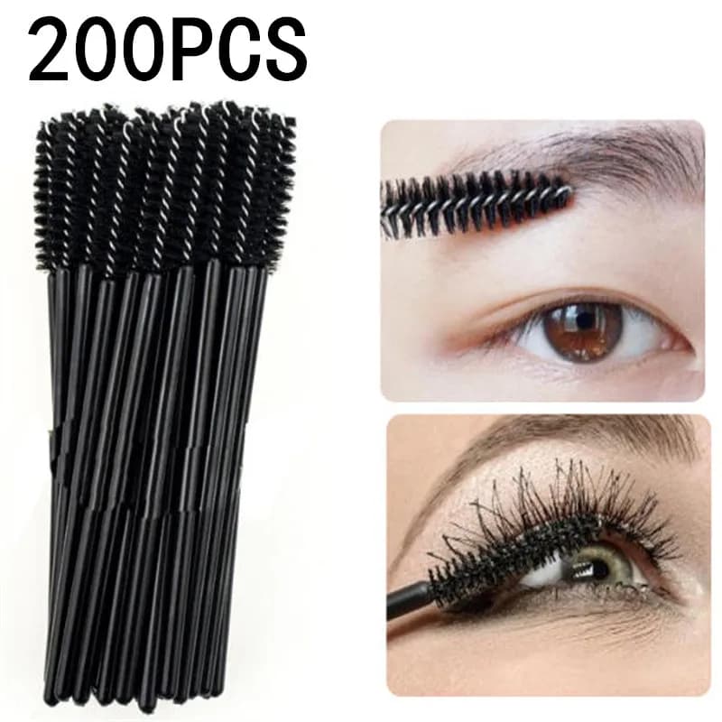 Set of 50/100/200 Double Use Eyelash Brushes, Mascara Brushes, Eyebrow Extension Applicators, Makeup Tools