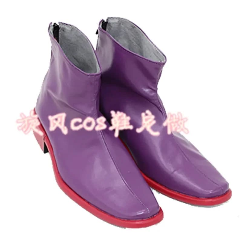 d'4,v;6 /8'Re:Life in A Different World From Zero Petelgeuse Romaneeconti Cosplay Shoes Purple Boots Handmade Faux 2;g'7;b.8\a/
