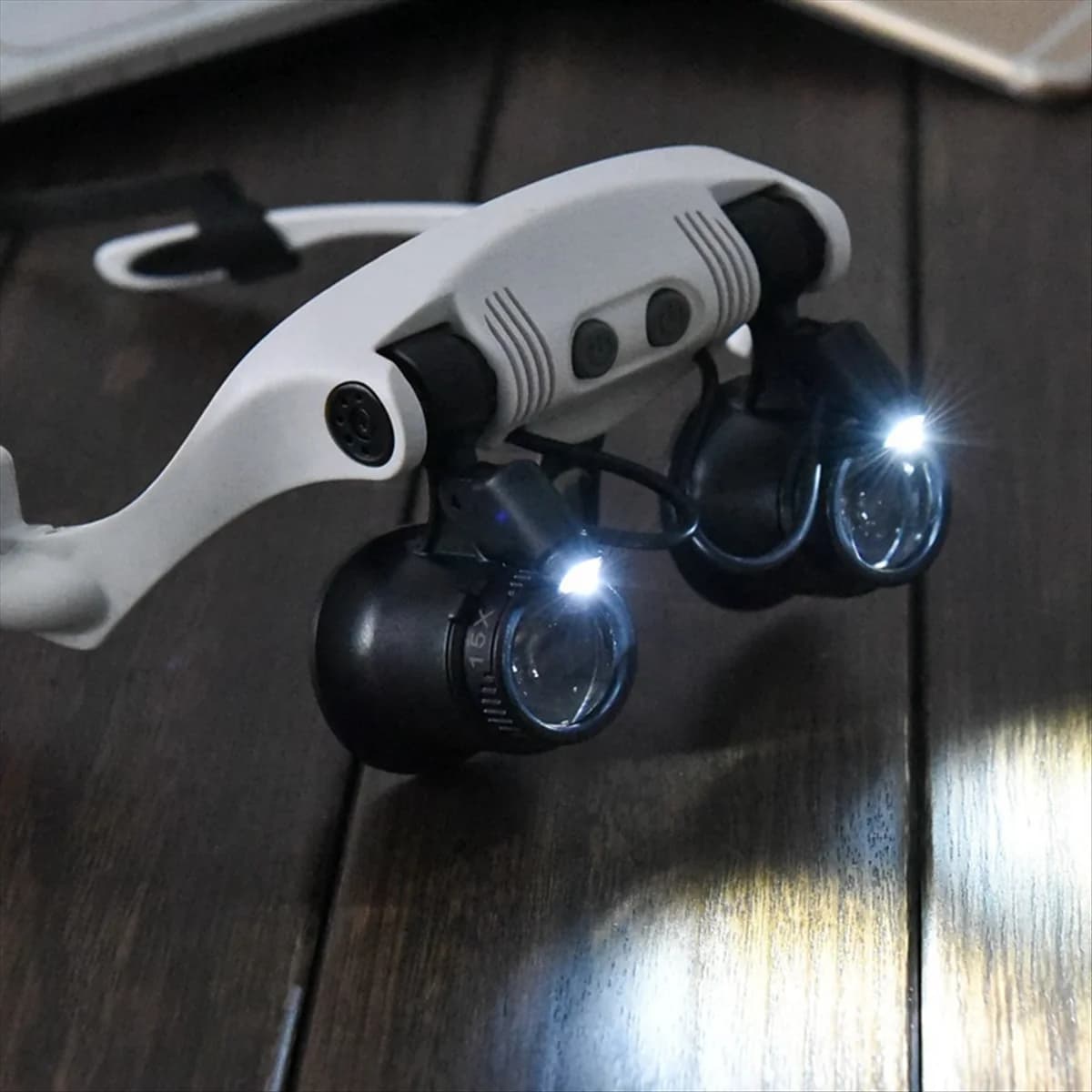 CLCUV Hairband LED Enlargement Lamp Front Microscope Repair Watches Jewelry