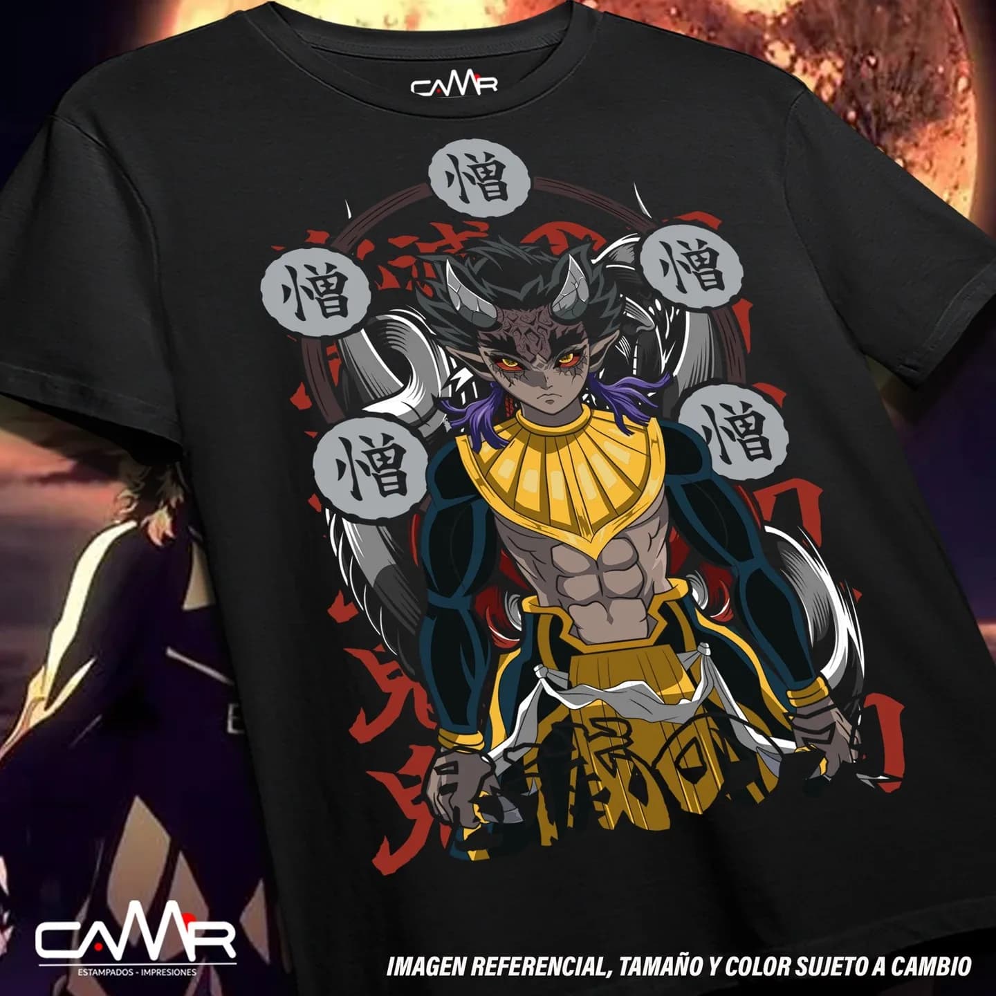 Zohakuten Kimetsu No Yaiba T-shirt Demon Slayer Anime No Yaiba Manga Camicia