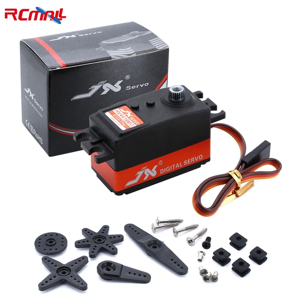 JX Servo HV4416MG Servo digitale 16KG Metal Gear Servo RC a corpo corto 120 ° per braccio robotico per elicottero UAV per modello di auto RC
