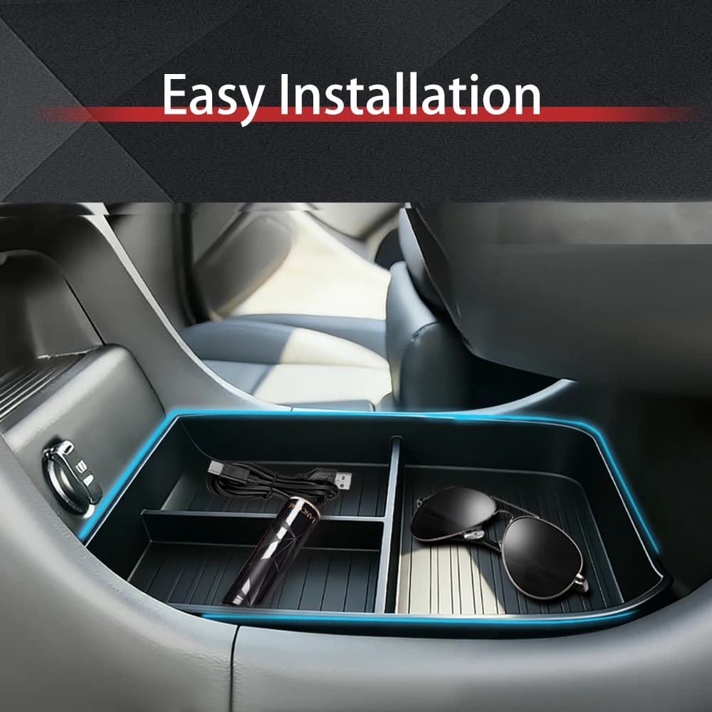 Per Hyundai Palisade 2026 NUOVO Vassoio Organizer per Console Centrale Inferiore in TPE, Accessori Interni Auto, Scatola Portaoggetti per Bracciolo