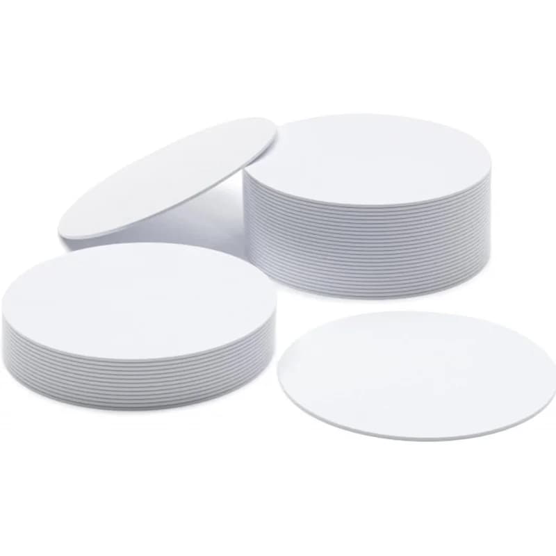 NFC Label Ntag215 Rewritable PVC Round 25 mm (1 Inch) 504 Byte Memory NFC Chip, Compatible Android and Other Supports NFC Equipm