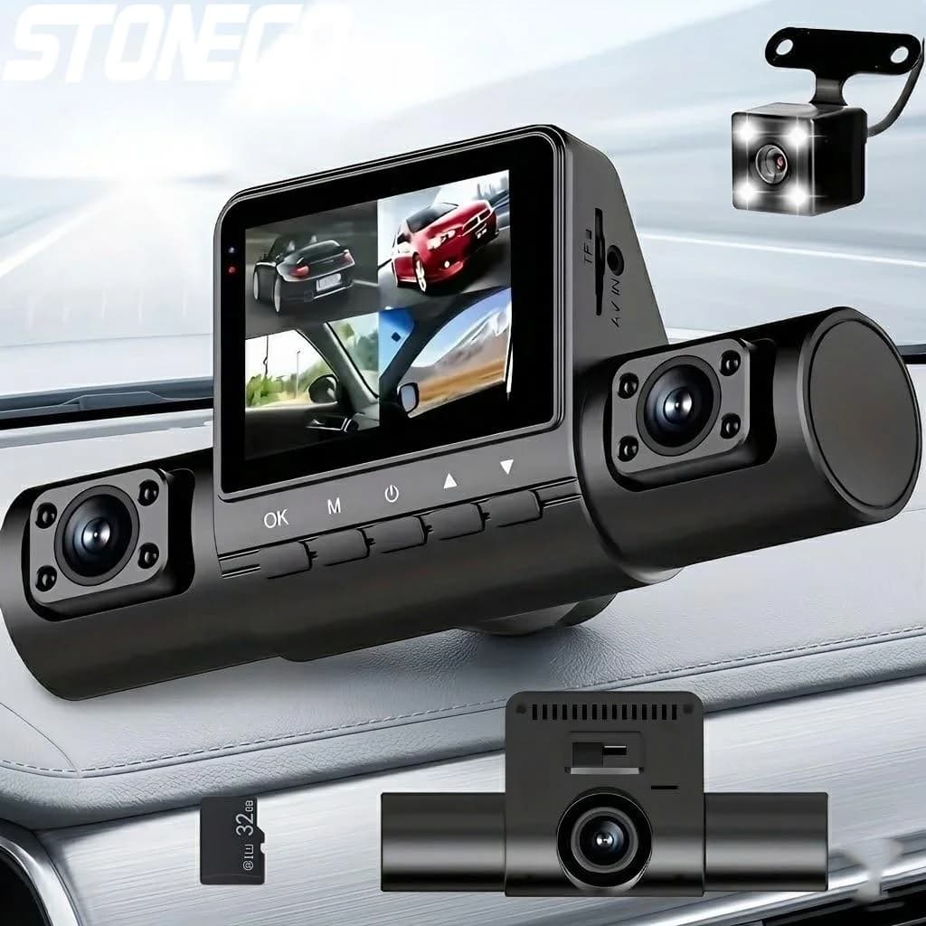 Dash Cam Full HD 1080P with 4 Grand Corner Goals, Loop Registration, IPS Screen, Vehicle Recorder