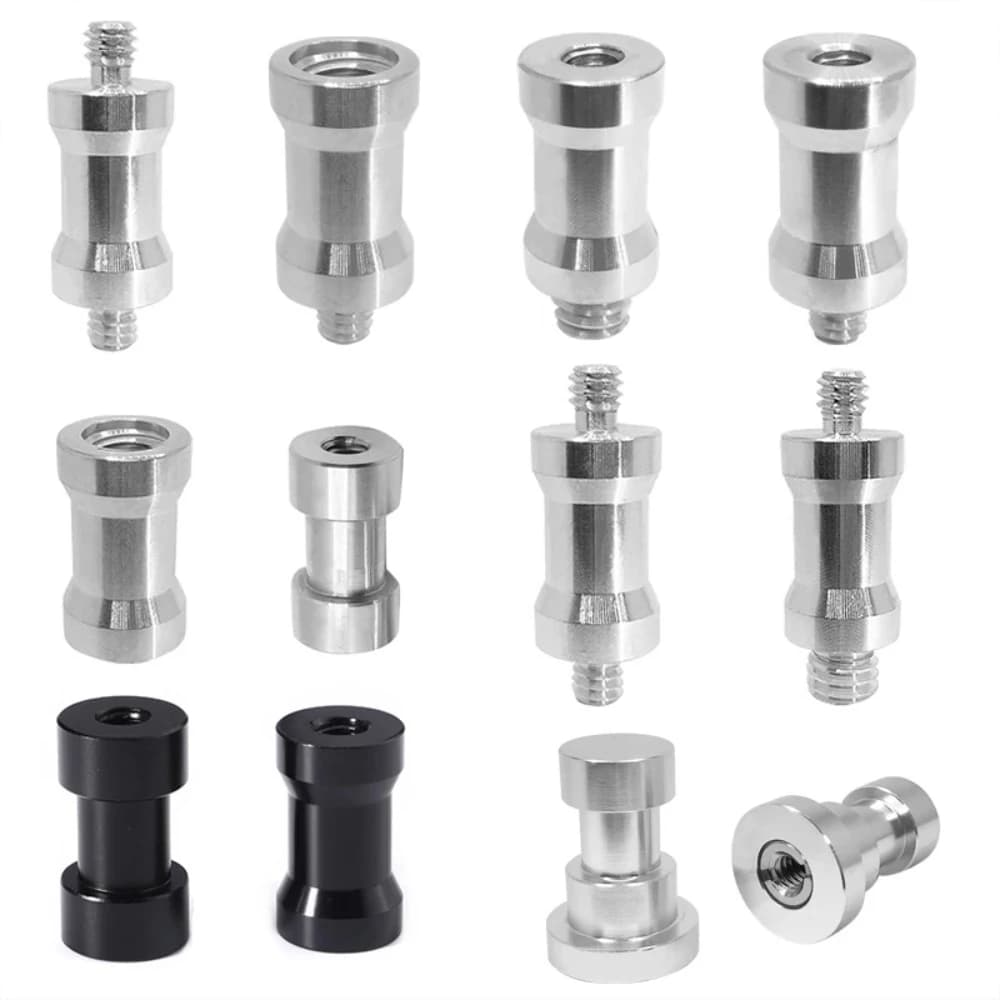 Photography Conversion Screw 1/4 To 3/8 M6 M8 Camera Tripod Mount Adapter For Flash Holder Live Streaming Bracket DSLR Camera