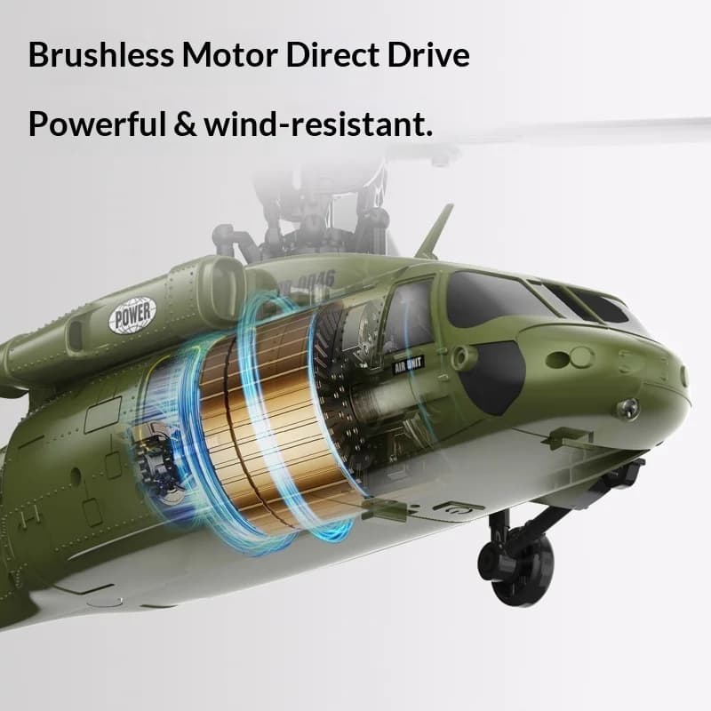 K200 Nuovo Elicottero Acrobatico Brushless a 6 Canali Senza Alettoni Black Bee con Posizionamento Ottico, Aeromodello RC, Regalo