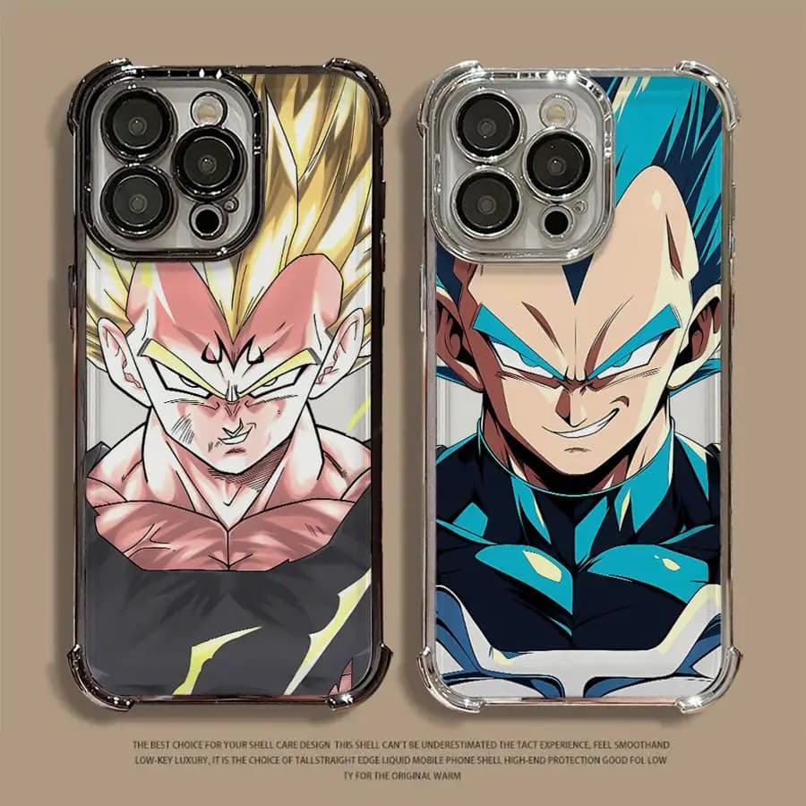 Custodia per telefono placcata Hot Majin Vegeta Dragon Ball per iPhone 17 17e 16e 16 15 14 13 12 11 Pro Max X XR Mini Air Plus Anti-caduta
