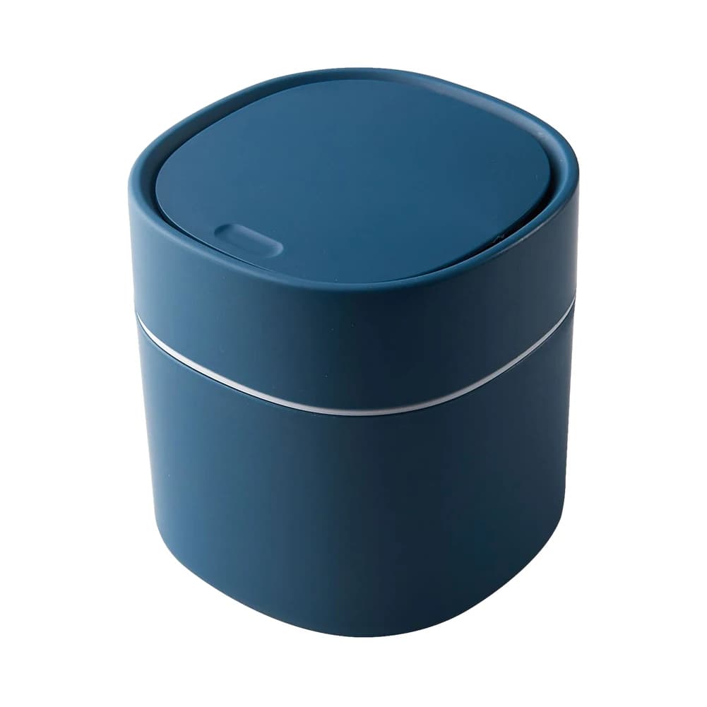 Mini cestino con coperchio, contenitore per rifiuti da scrivania in plastica, cestino per immondizia in stile nordico, coperchio rimovibile per scrivania da ufficio, mobiletto da bagno