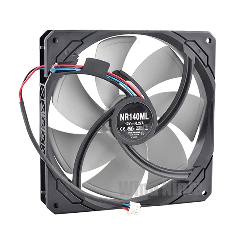 Ventola di raffreddamento NR140ML 14 cm 140 mm 140x140x25 mm DC12V 0,27 A per alimentatore serie RMx 850 W (2021)