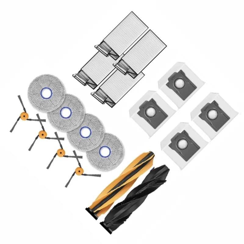 Y59A For Dreame X60 Max Ultra/X60 Ultra 18PCS Accessories Kit-Main Side Brush Filter Mop Pad Dust Bags Robot Vacuum Replacement