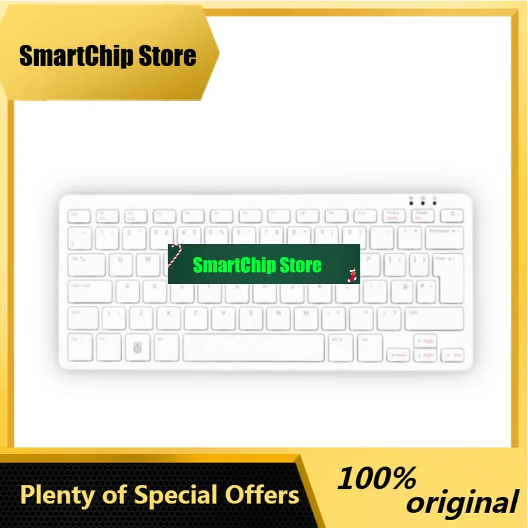 SmCpOriginal Raspberry Pi 500 Keyboard Computer Laptop -US & UK & EU Version Desktop Kit,2.4GHz Quad-core Processor 8GB RAM, Dua