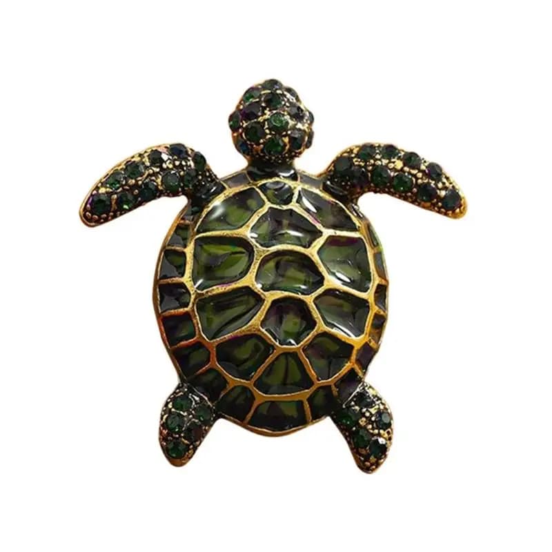 39BD Turtles Shaped Pin Safe Alloy Craftsmanship Stylish Decoration for Jacket Scarf Unique Personality Accessory