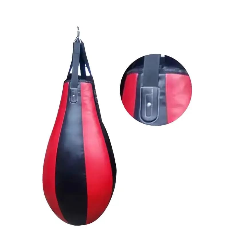 Hanging boxing bag in the shape of pear Boxing ball filled with microfiber leather sand