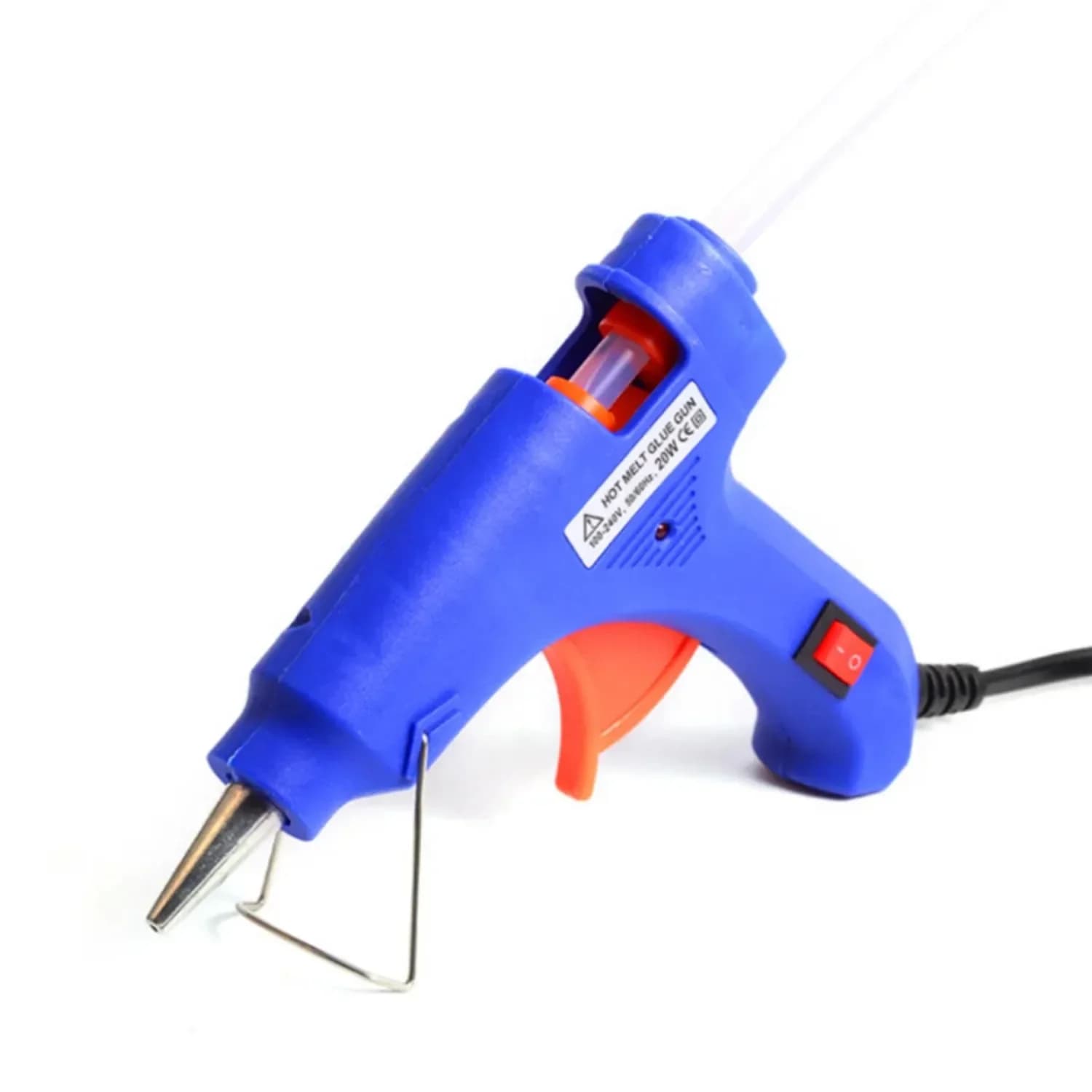Pistola per colla a caldo da 20W, mini pistola elettrica industriale per uso domestico con stick di colla da 7mm