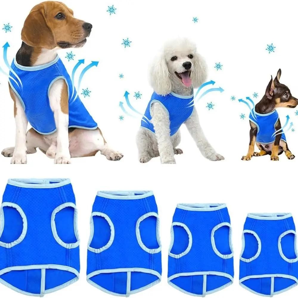 Portable Breathable Dog Cooling Vest Comfortable Quick Dry Dog Jacket Lightweight Cooling Vest Harness Pet Supplies