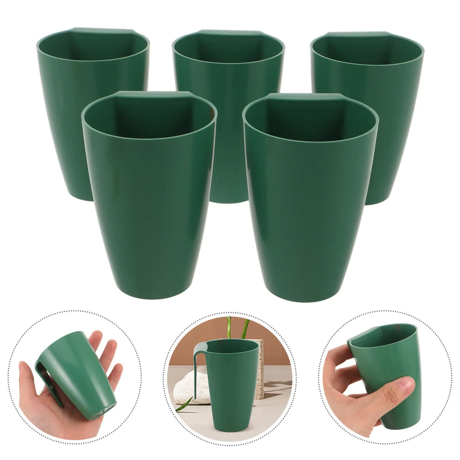 1Sets Strawberry Nursery Propagation Cups Plastic Seed Starter Pots with Drainage Holes for Indoor Vegetable Flower Planting
