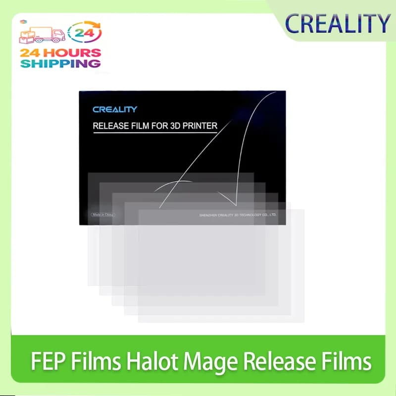 Creality 5PCS FEP Film Halot Mage Release Films for HALOT MAGE/HALOT MAGE Pro Other 3D LCD Printer SLA DLP 10 Inch 286x198x0. 15