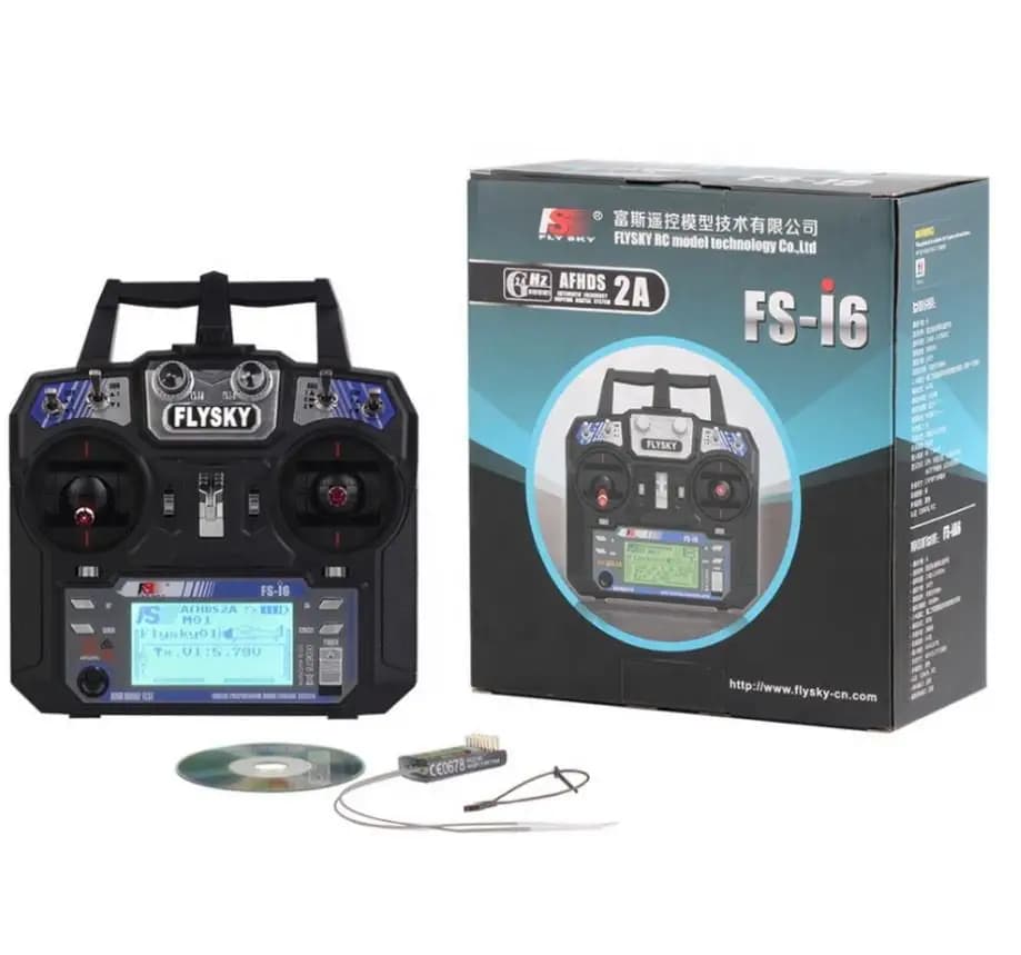 Flysky I6 Telecomando FS-I6 2.4G 6CH Trasmettitore Controller FS-IA6 IA6B Ricevitore per RC Elicottero Aereo FPV Drone