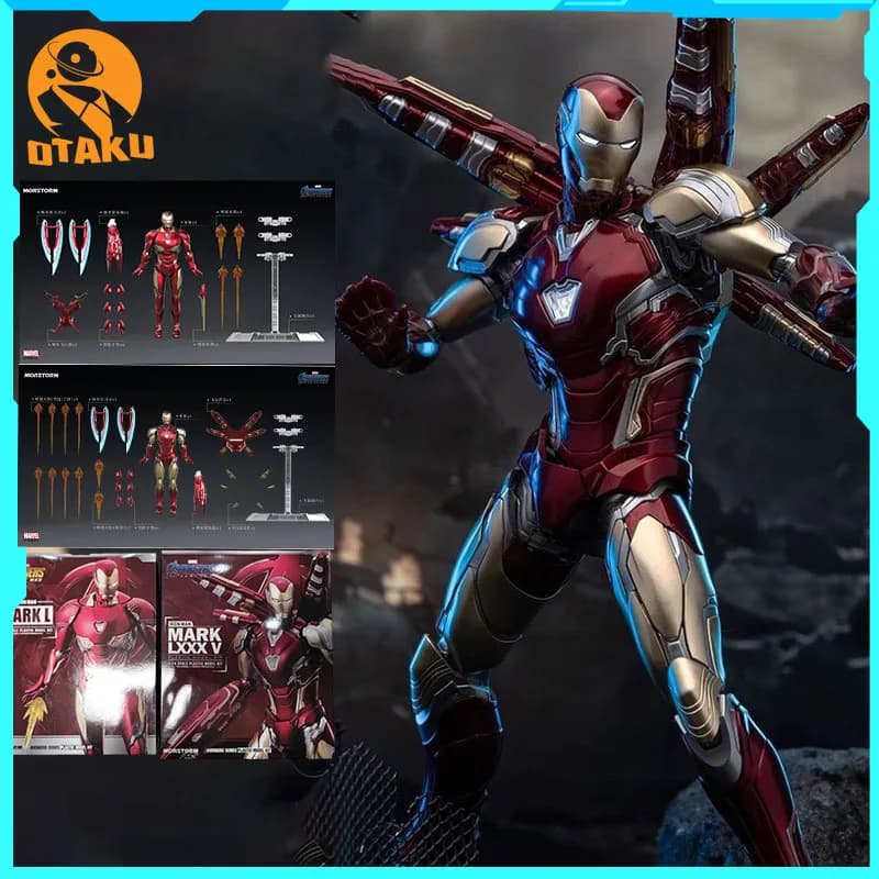 Disponibile: Action Figure di Iron Man Mk85 Mk50, Kit di Montaggio, Statua Gk, Modellino da Collezione per Scrivania e Camera, Regalo