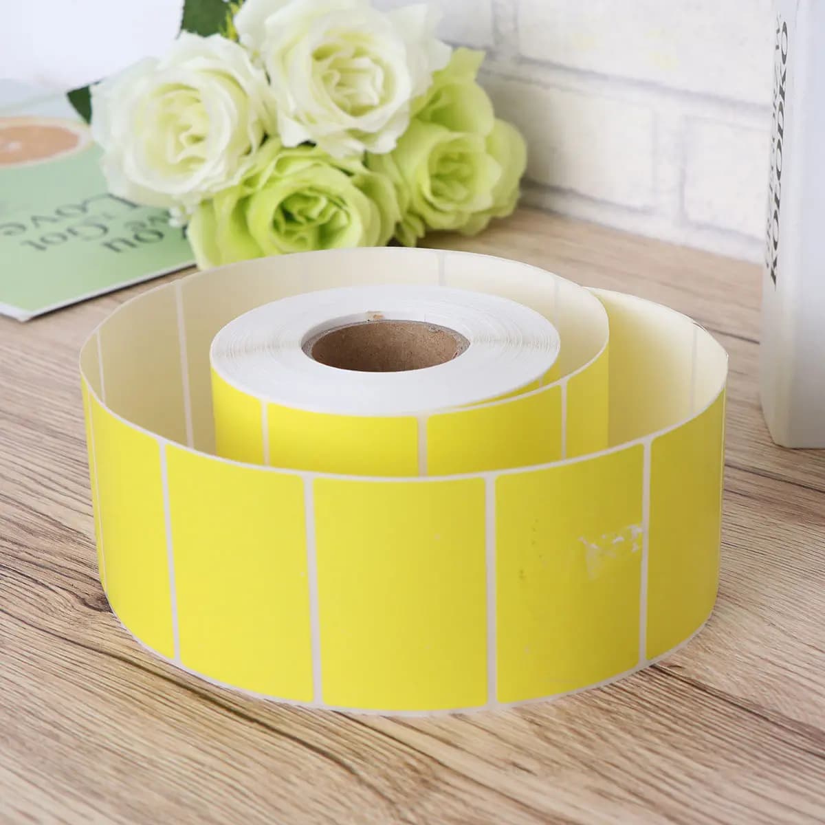 Thermal Label Roll 60X40Mm Waterproof Oilproof For Office Kitchen Milk Tea Shop File Folder Organizer Blank Stickers