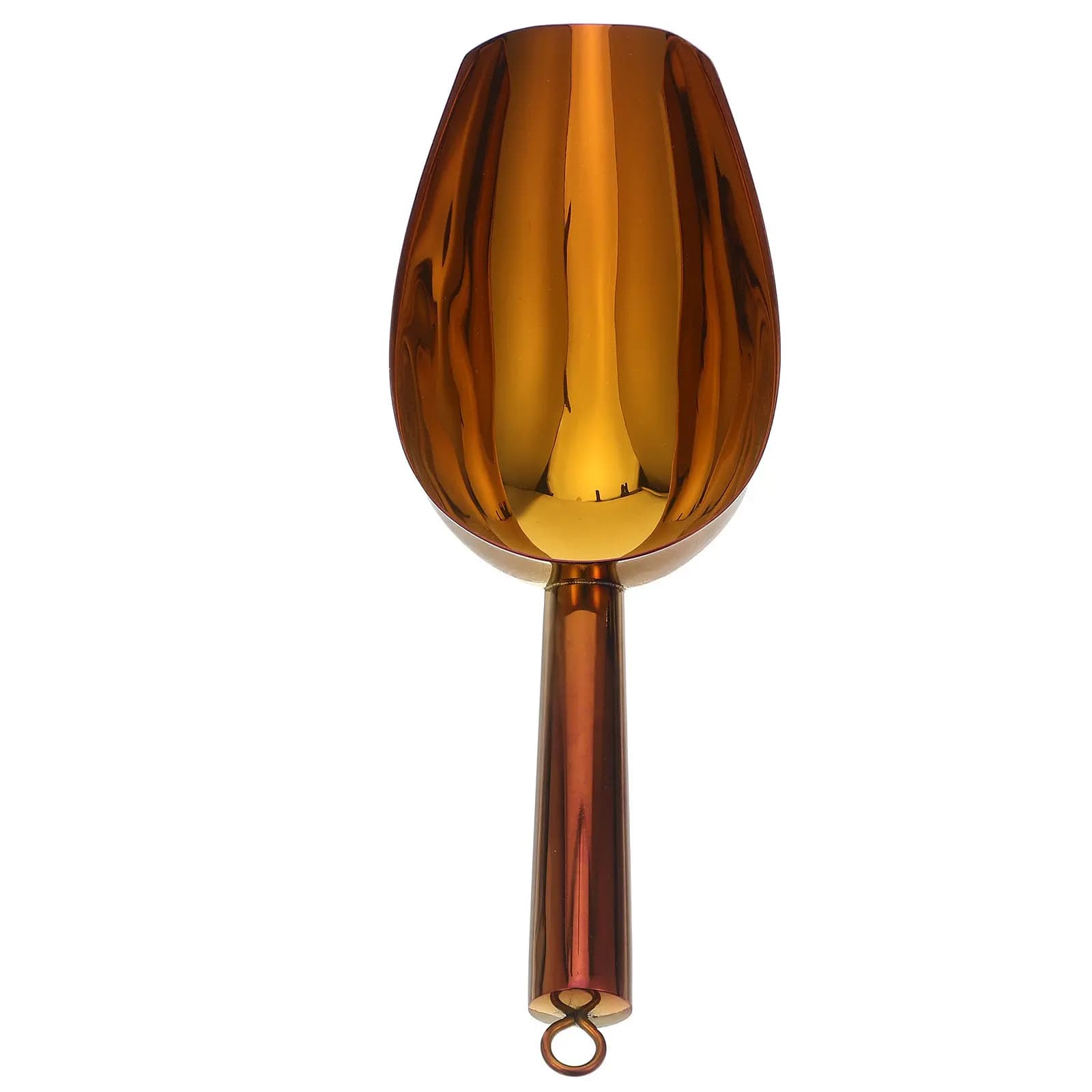 Stainless Steel Ice Scoop Polished Surface Multipurpose Kitchen Scooper for Ice Flour Grains Tea Jar Popcorn Protein Powder