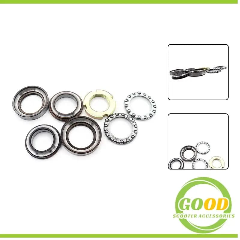Set Ciotola da sette pezzi Accessori moto Citycoco Cuscinetto piantone sterzo adatto per cuscinetto scooter elettrico da sette pezzi