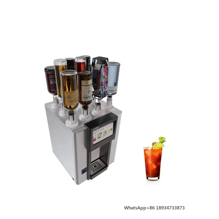 Distributore automatico intelligente da bar robot per cocktail in acciaio inossidabile con funzionamento touch screen Shaker e barista intelligente