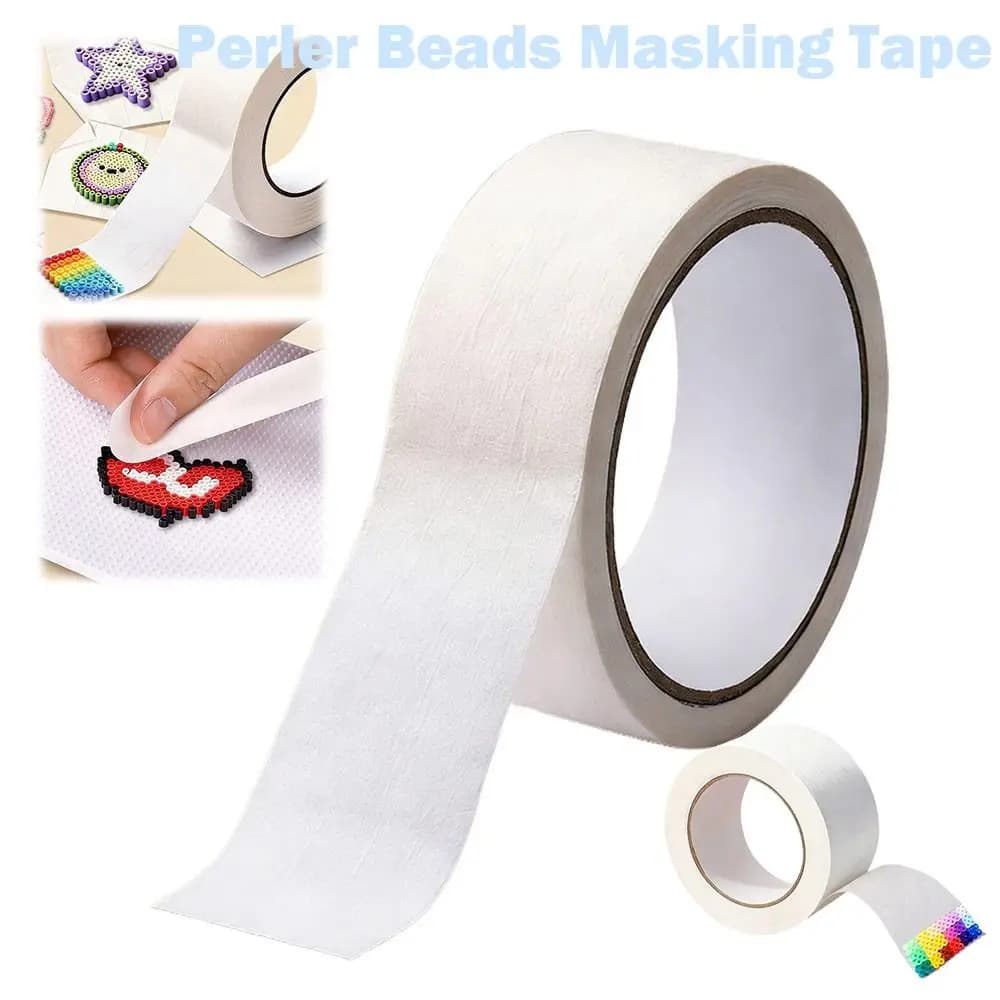 Perline Perler fatte a mano Nastro adesivo Nessun residuo Accessori giocattolo fai da te Perline Perler Carta resistente al calore Perler Bead Strumento Nessun cambio