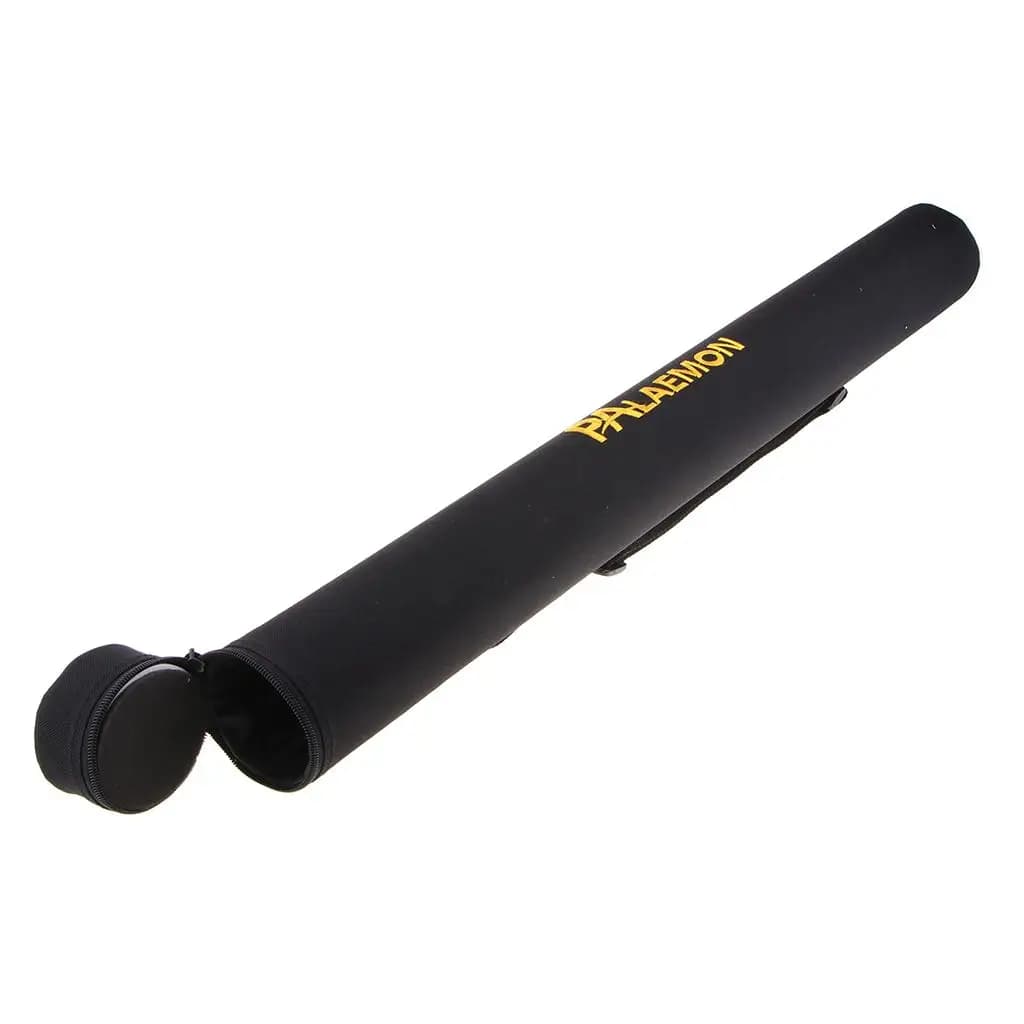Custodia rigida per canna da pesca a mosca in tela con tubo rigido in PVC interno, 74 cm
