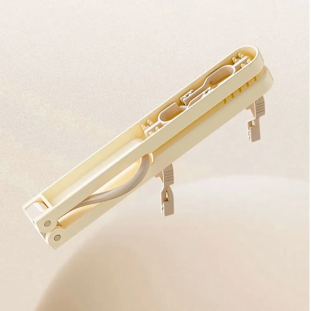 con clip appendiabiti pieghevole appendiabiti da viaggio portatile multifunzionale telescopico salvaspazio strumenti per asciugare i vestiti