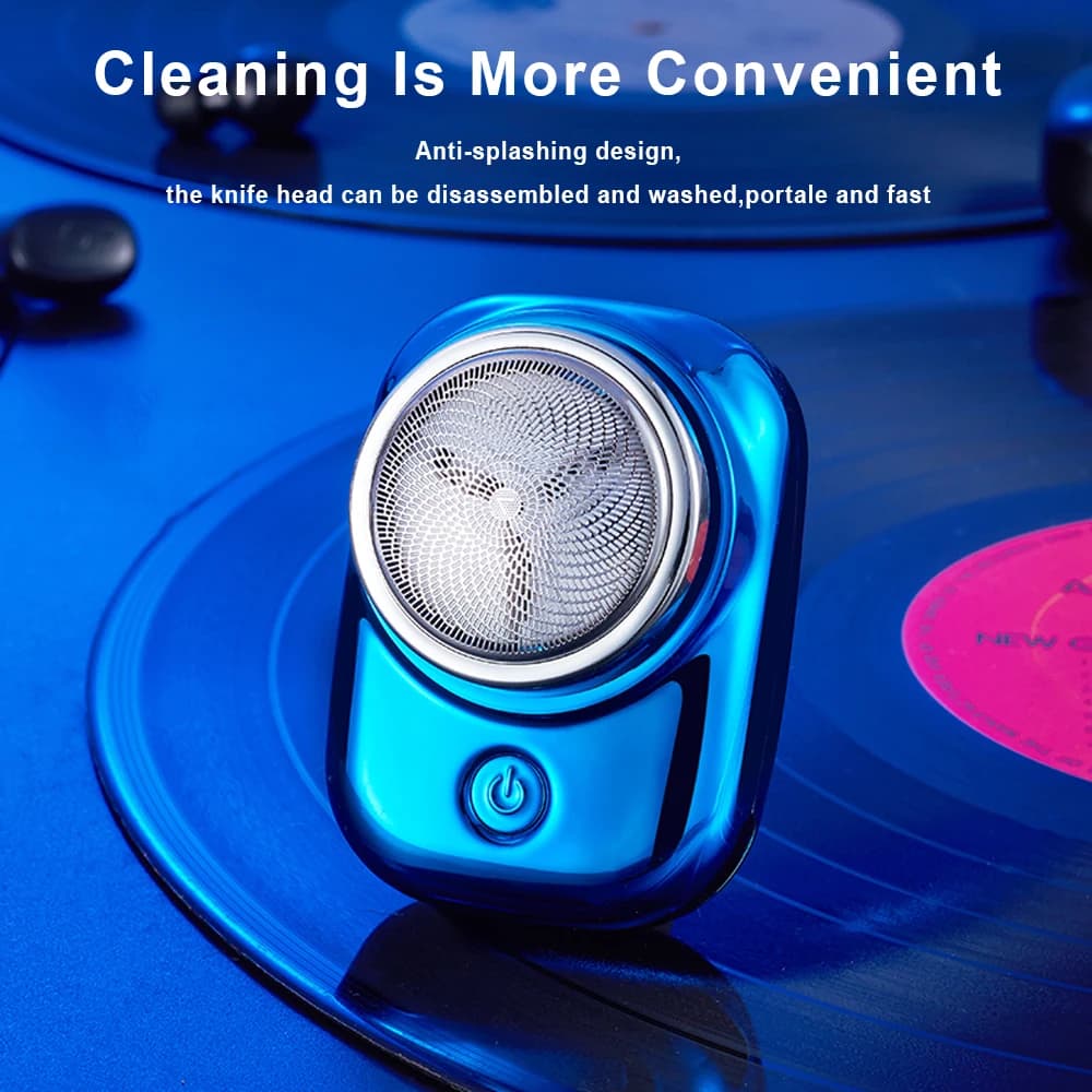 Electric Razor Updated Rechargeable Mini Travel Pocket Portable Wireless Stackable for Barba and Hair