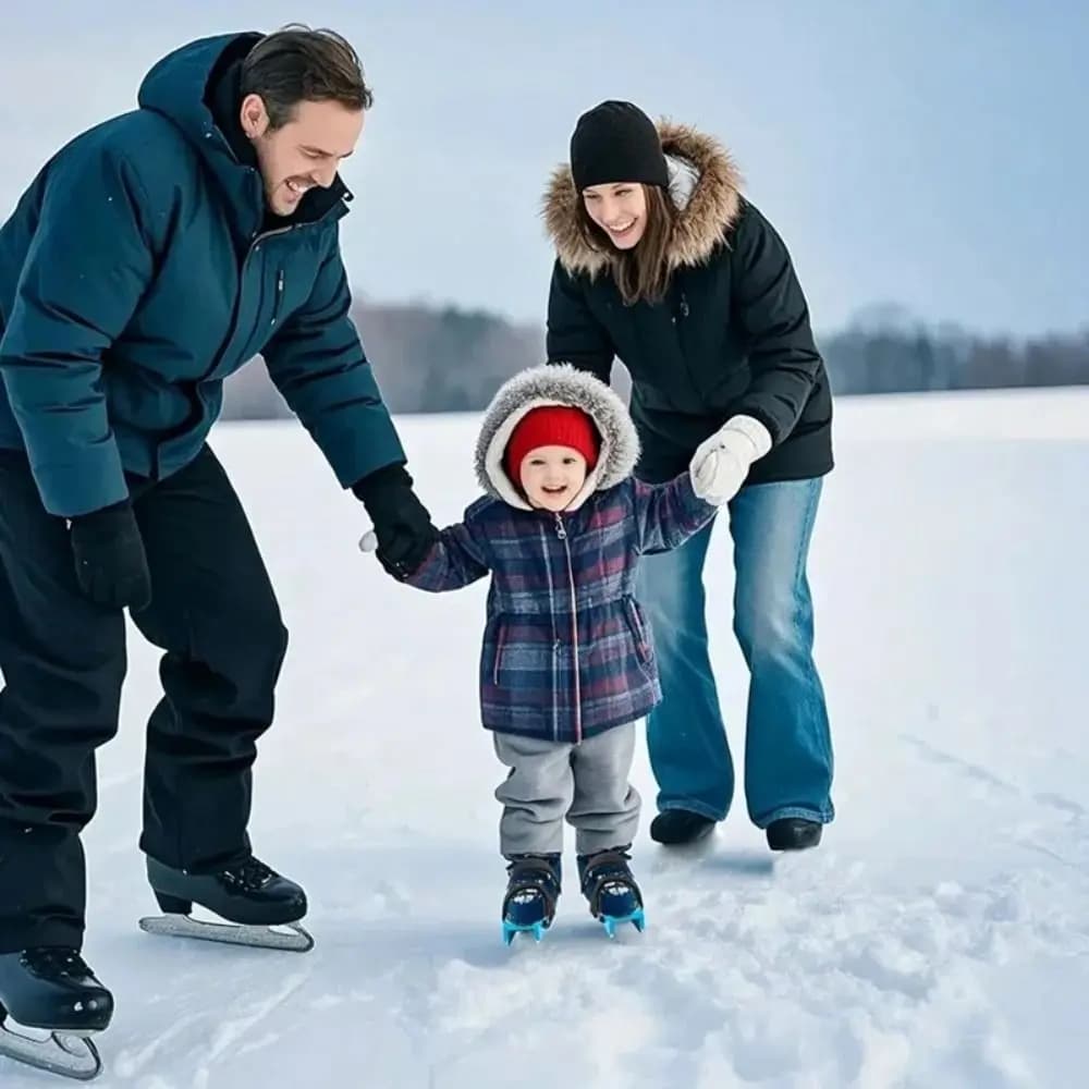 Pattini da ghiaccio professionali per bambini zincati Pattini stabili regolabili Scarpe da allenamento universali unisex