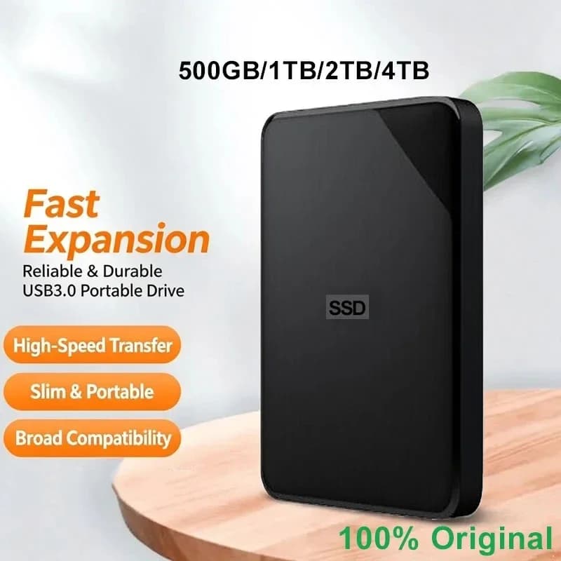 Portable High Speed Mobile Hard Disk 500GB 1TB 2TB 4TB External HDD 2.5" Hard Drive Large-capacity Mechanical USB3.0 Hard Drive