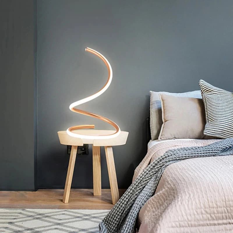 Modern Nordic LED Desk Lamp Acrylic Metal Reading Light US EU Plug Night Lamp For Bedroom Bedside Living Room Study Home Decor