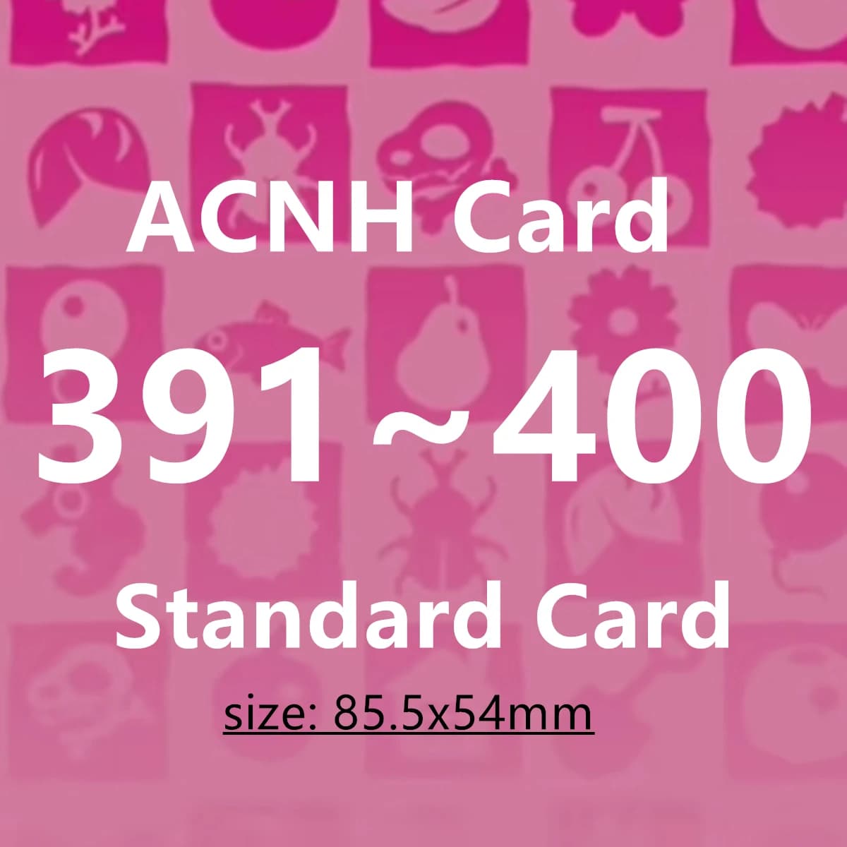 Carta ACNH (391-400) NTAG215 Tag NFC Stampabile per Giochi Animal Crossing Serie 4 Gayle Standard Card 85.5x54mm Twiggy