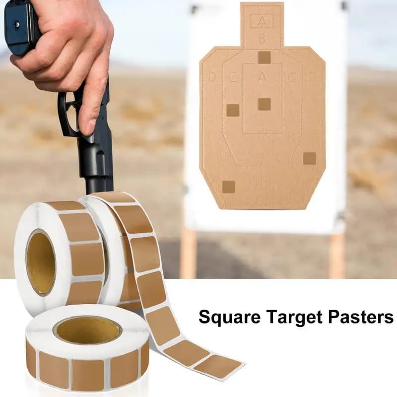 3000 pz/3 Rotoli Target Quadrato Pasters Auto Airsoft Bersaglio Adesivi Tiro Con L'arco Bersaglio Paster Adesivo Bersaglio Adesivi Targ nuovo