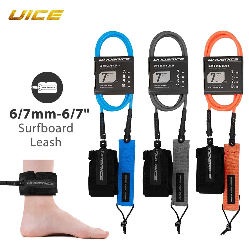 Laccio per SUP e Tavole da Surf 6/7FT, in TPU e Acciaio Inossidabile, per Paddle Board Gonfiabili e Longboard
