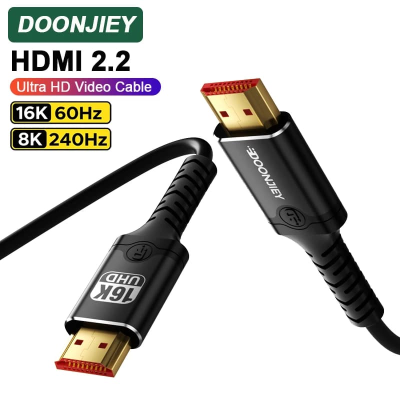 DOONJIEY HDMI Cable 16K60Hz High Speed 96Gbps Cable for Laptop TV Box PS5 Xiaomi Dolby Vision HDCP2.3 8K240Hz HDMI2.2 Cable