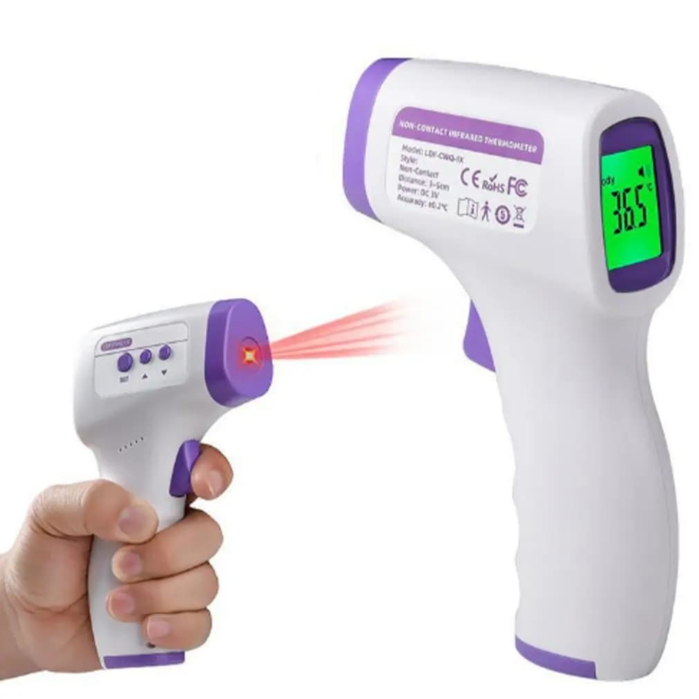 Digital thermometer on the front of contactless body temperature Electronic meter of clinical precision without contact Fever for adult children