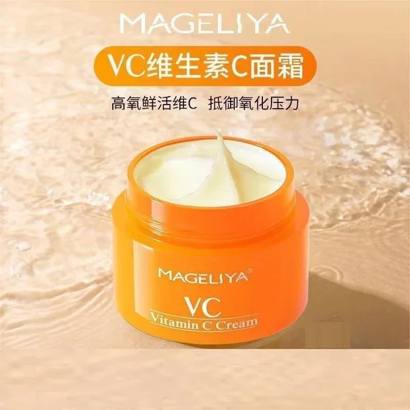 Thailand MAGELIYA VC Cream Whitening Cream Sparkling Cream Vitamin C Hydrating Oil Control Nutrition Skin Care Product